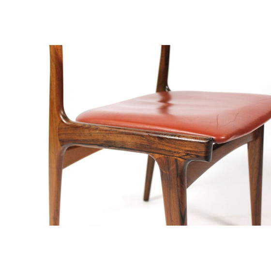 Image 1 of Satz von 6 Esszimmerstühlen aus Palisander, dänisches Design, 1960er Jahre