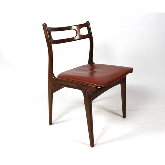 Image 1 of Satz von 6 Esszimmerstühlen aus Palisander, dänisches Design, 1960er Jahre