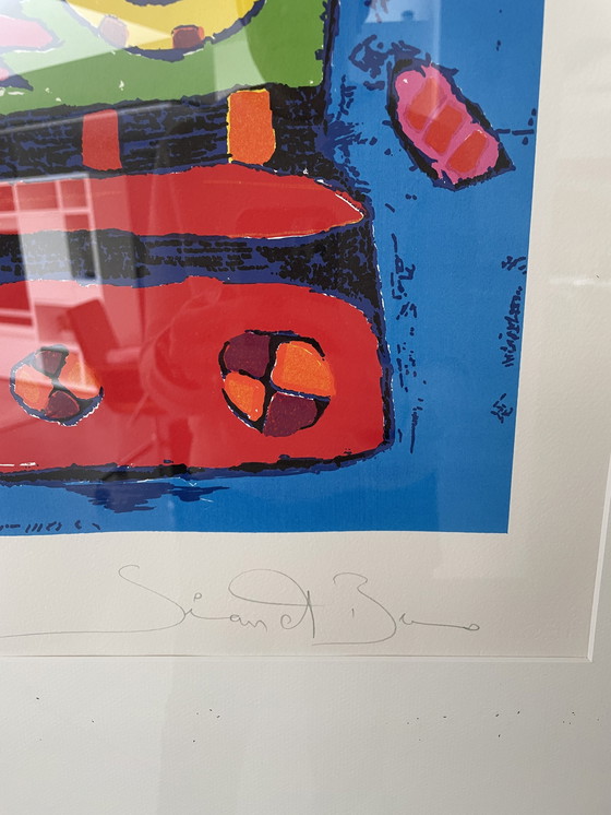 Image 1 of Simon & Bruno Le roi et l'oiseau Siebdruck