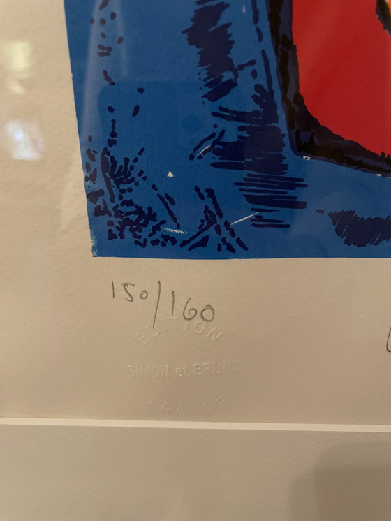 Image 1 of Simon & Bruno Le roi et l'oiseau Siebdruck