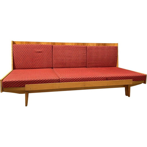 Mid Century Klappsofa von Drevotvar, Tschechoslowakei 1970er Jahre