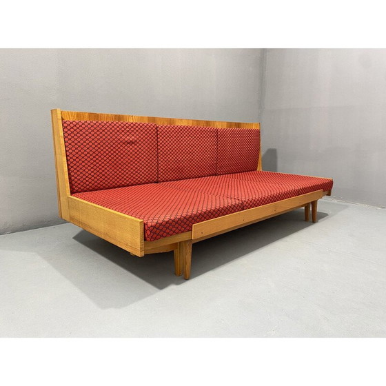 Image 1 of Mid Century Klappsofa von Drevotvar, Tschechoslowakei 1970er Jahre