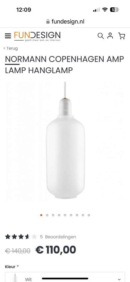 5 X Normann Copenhagen Amp-Lampen