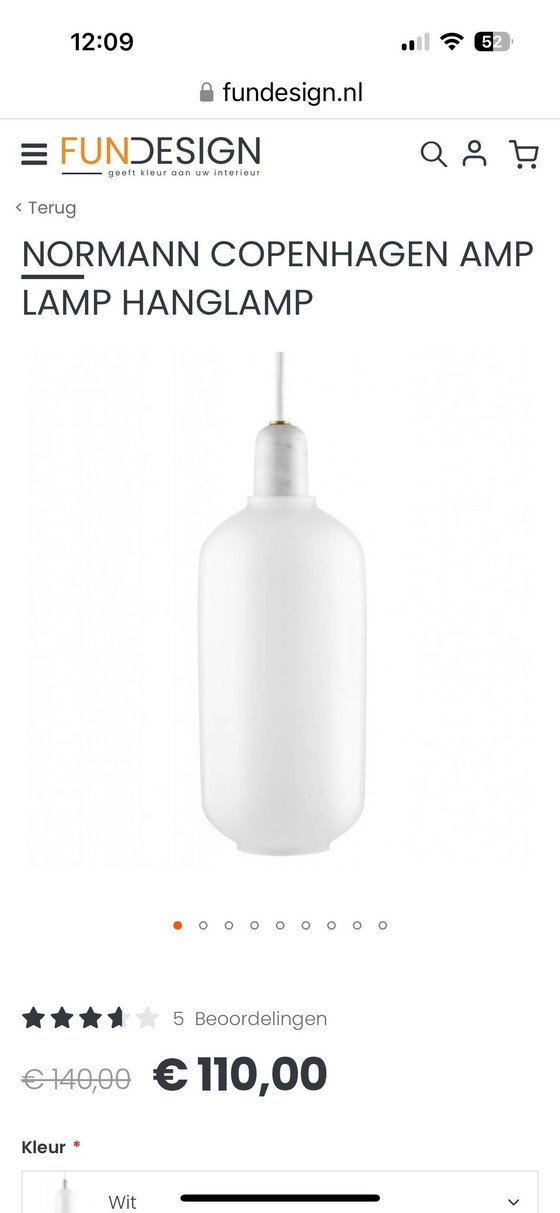 Image 1 of 5 X Normann Copenhagen Amp-Lampen