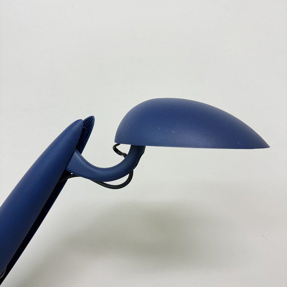 Image 1 of Postmoderne blaue Reiherlampe von Isao Hosoe für Luxo, 1980er Jahre