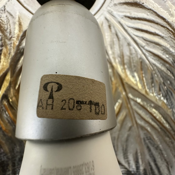 Image 1 of Peil & Putzer Glasblatt-Hängelampe, 1970er Jahre