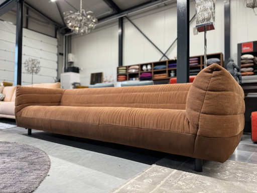 Label Cocoon 4-Sitzer Sofa Bric Stoff Leder