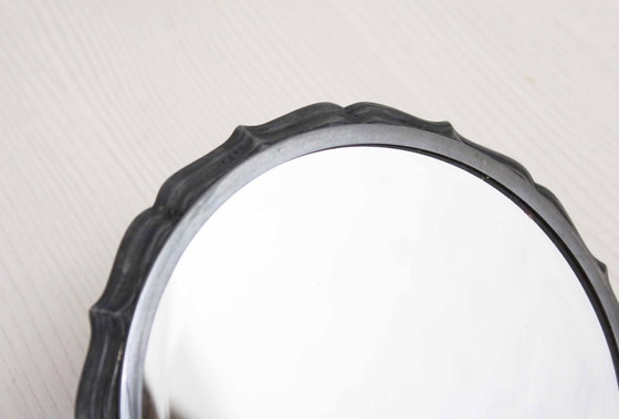 Image 1 of Handspiegel aus versilbertem Metall, Frankreich 1930