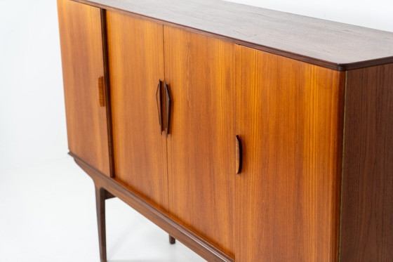 Image 1 of Dänisches Highboard aus Teakholz, 1960er Jahre.