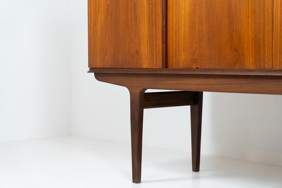 Image 1 of Dänisches Highboard aus Teakholz, 1960er Jahre.