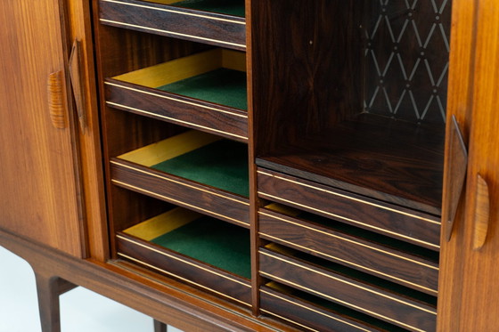 Image 1 of Dänisches Highboard aus Teakholz, 1960er Jahre.