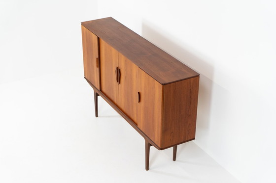 Image 1 of Dänisches Highboard aus Teakholz, 1960er Jahre.