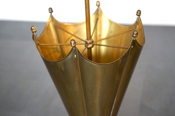 Image 1 of Vintage Schirmständer Aus Messing, 1970Er 