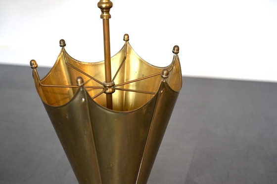 Image 1 of Vintage Schirmständer Aus Messing, 1970Er 