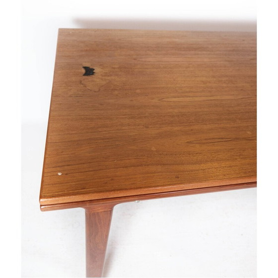 Image 1 of Alter dänischer Esstisch aus Teakholz mit Verlängerungsplatten, 1960er Jahre