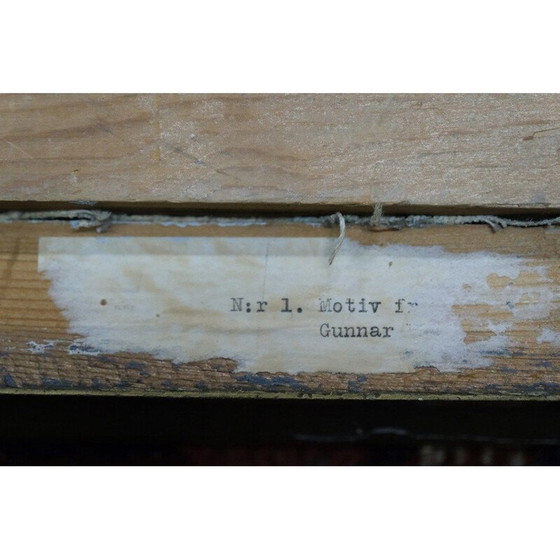 Image 1 of Skandinavisches Altgemälde von Gunnar Ekdahl, 1943