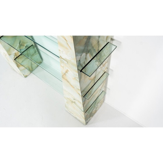 Image 1 of Großes Vintage-Regal aus Stein und Glas, 1970
