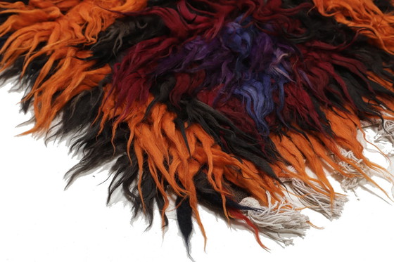 Image 1 of Designer Handgewebt Kelim Modern Und Pflanzen Natur Farbe - Kelim - 345 Cm - 125 Cm - Zottel Kelim