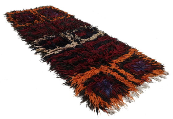 Image 1 of Designer Handgewebt Kelim Modern Und Pflanzen Natur Farbe - Kelim - 345 Cm - 125 Cm - Zottel Kelim