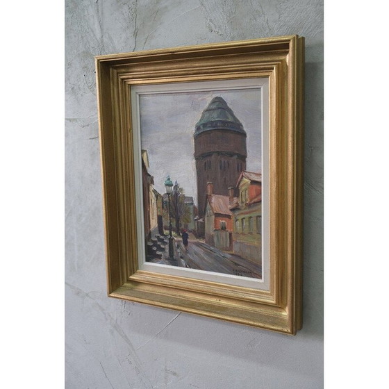 Image 1 of Modernes altes Ölgemälde von Carl Oscar Larsson, Schweden 1956