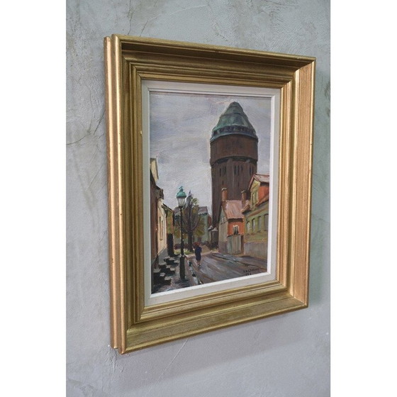 Image 1 of Modernes altes Ölgemälde von Carl Oscar Larsson, Schweden 1956