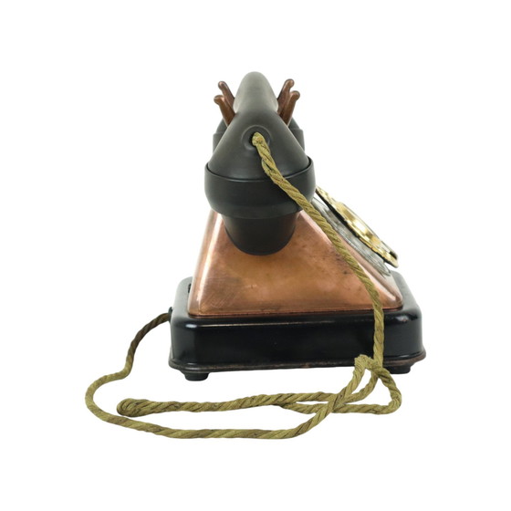 Image 1 of Altes Wählscheibentelefon aus Kupfer