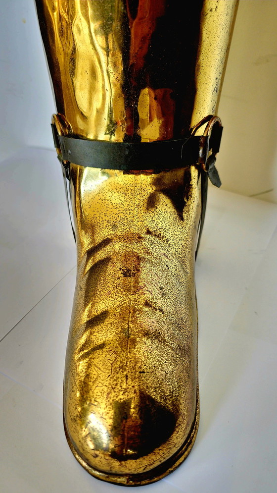 Image 1 of Regenschirm-Stiefel-Ständer aus Messing 1920