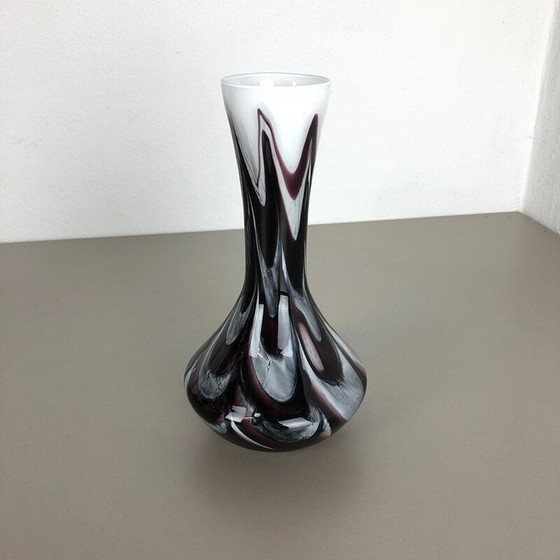 Image 1 of Italienische Vintage-Vase von Opaline Florence aus mehrfarbigem Opalin