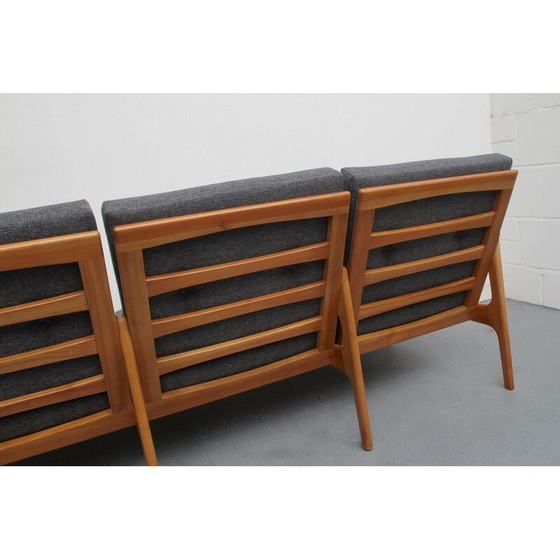 Image 1 of Vintage-Sofa aus Kirschholz, 1960