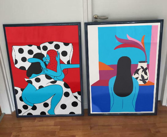 Image 1 of Piet Parra Poster 2 Stück 50x70xm