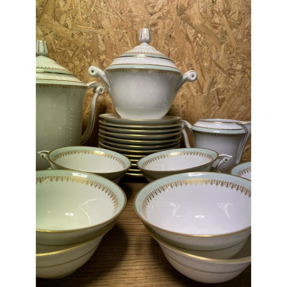Image 1 of Vintage Art Deco Porzellan Kaffeeservice von Limoges Ch. Field Haviland