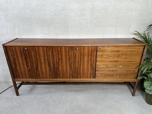 Vintage-Sideboard mit integriertem Schreibtisch - Palisanderholz