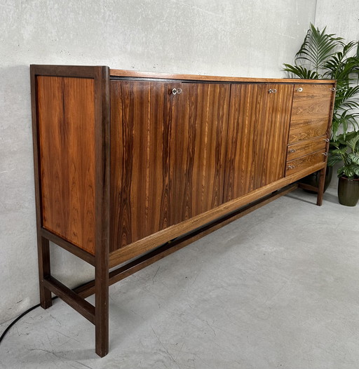 Vintage-Sideboard mit integriertem Schreibtisch - Palisanderholz