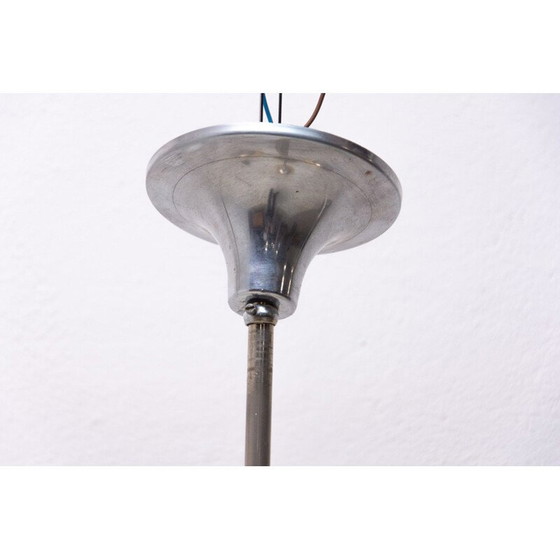 Image 1 of Verchromter Metallkronleuchter mit drei Armen, 1930