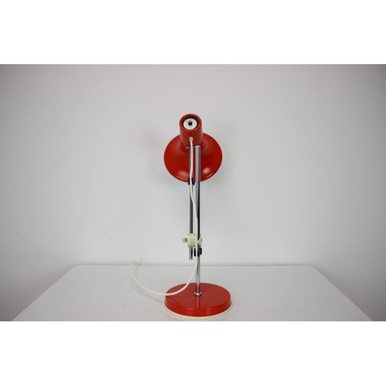 Image 1 of Vintage Spage Age Tischlampe aus Metall und Chrom, Ungarn 1970