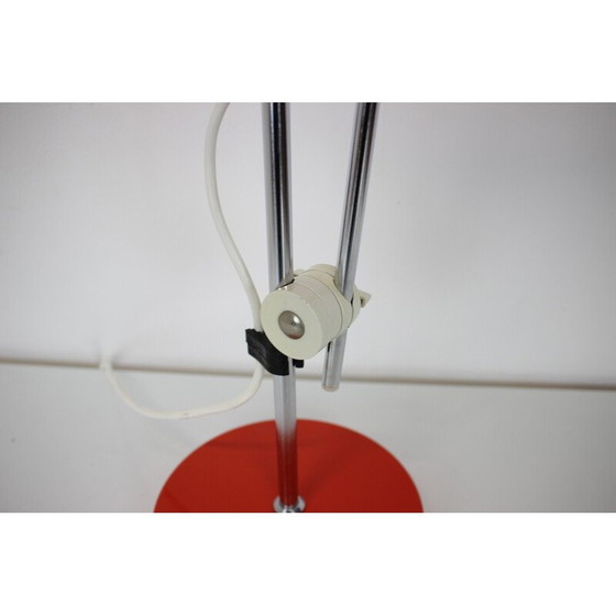 Image 1 of Vintage Spage Age Tischlampe aus Metall und Chrom, Ungarn 1970