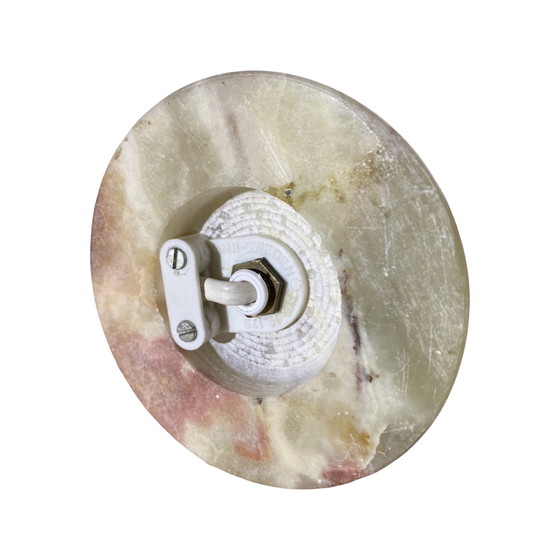 Image 1 of Tischlampe aus grünem Marmor