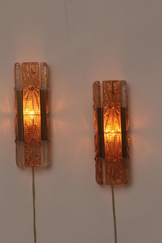 Image 1 of Dänisches Design Set Vitrika Aladdin Wandlampen, Dänemark 1960S