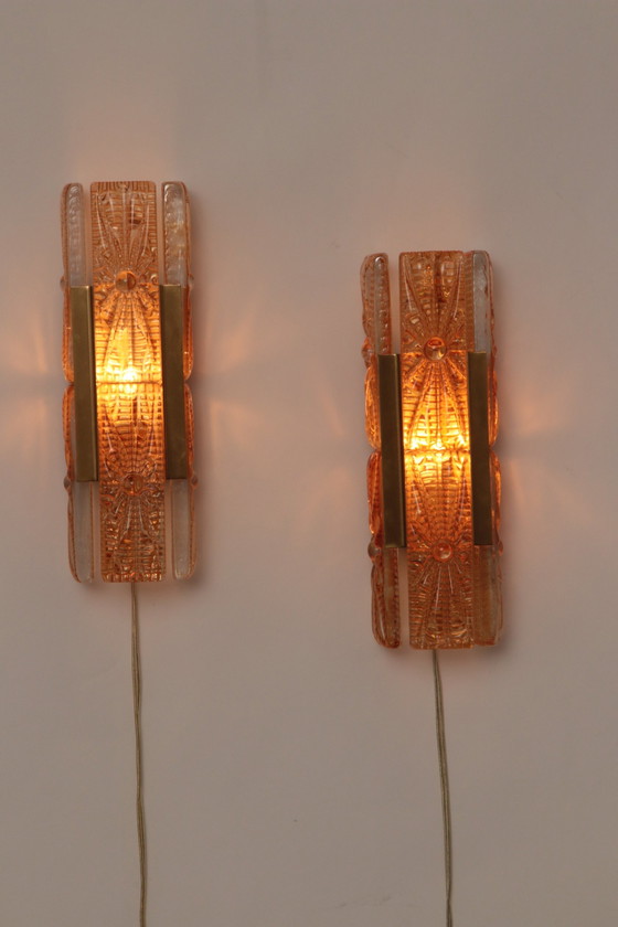 Image 1 of Dänisches Design Set Vitrika Aladdin Wandlampen, Dänemark 1960S