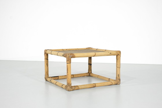 Image 1 of Niedriger Tisch Bambus & Rattan, Italien 1960er JahreS.