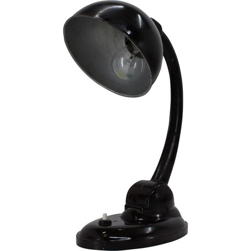 Vintage Art Deco Tischlampe aus Bakelit, Tschechoslowakei 1930