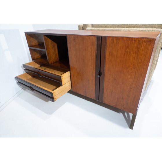 Image 1 of Italienisches Sofa aus der Mid-Century-Zeit mit eingebautem Sideboard, Italien 1960er Jahre