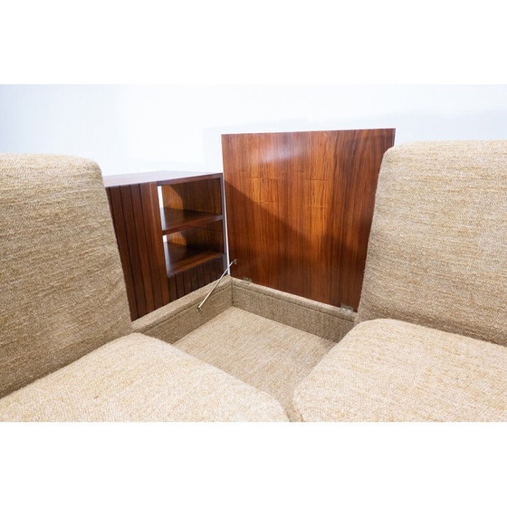Image 1 of Italienisches Sofa aus der Mid-Century-Zeit mit eingebautem Sideboard, Italien 1960er Jahre