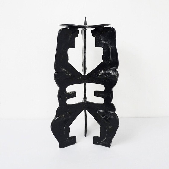 Image 1 of Vintage dicker Metall-Kerzenhalter, Deutschland 1970er