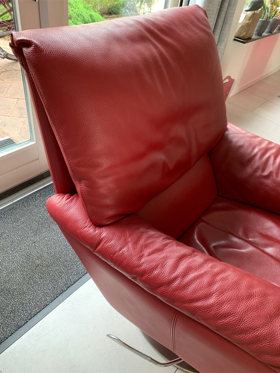 Image 1 of Leolux Cece Sessel rotes Leder