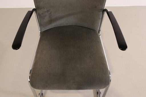 2x Gebr. Van der Stroom Dutch Originals Modell Gispen 413R Stuhl