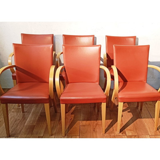 Image 1 of Vintage Potocco Stuhl aus Kunstleder, Italien