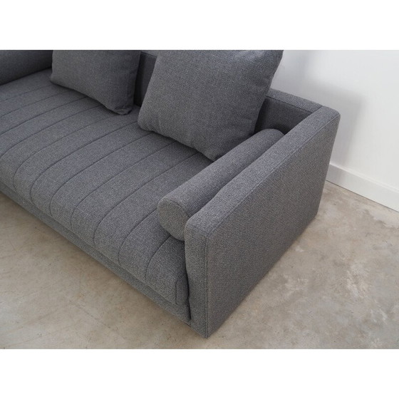 Image 1 of Skandinavisches graphitfarbenes Ecksofa, 2000er Jahre