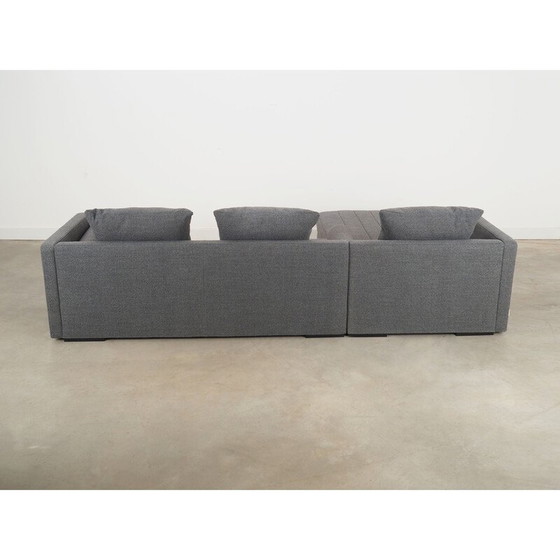 Image 1 of Skandinavisches graphitfarbenes Ecksofa, 2000er Jahre
