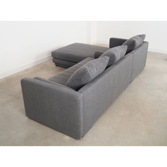 Image 1 of Skandinavisches graphitfarbenes Ecksofa, 2000er Jahre